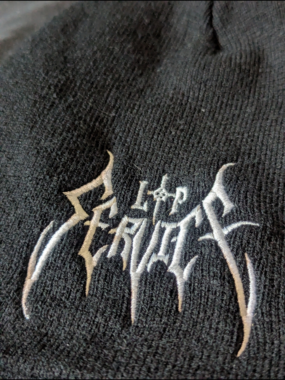 📤LAST CALL - DEADSTOCK Lip Service X Riddick Black Logo Beanie - Picture 5 of 6